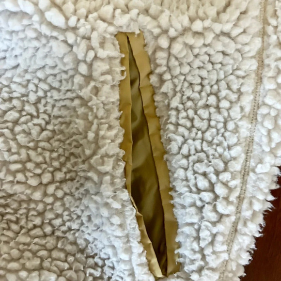 Rag & Bone Women’s Elliot Sherpa Shirt Jacket Beige Color size M Excellent - Picture 11 of 13